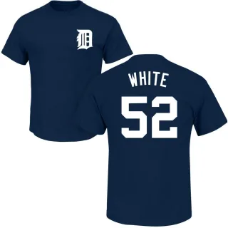 Mario Feliciano Detroit Tigers Women's Navy Backer Slim Fit T-Shirt 