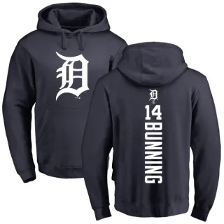 Jim Bunning Detroit Tigers Men's Navy Backer T-Shirt 