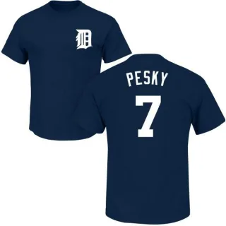 Beau Brieske Detroit Tigers Youth Navy Backer Long Sleeve T-Shirt 